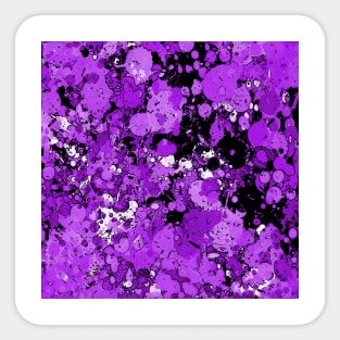 Paint Splatter Purple Sticker